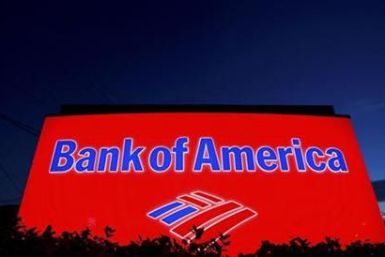 A Bank of America sign is pictured outside a bank branch in Charlotte