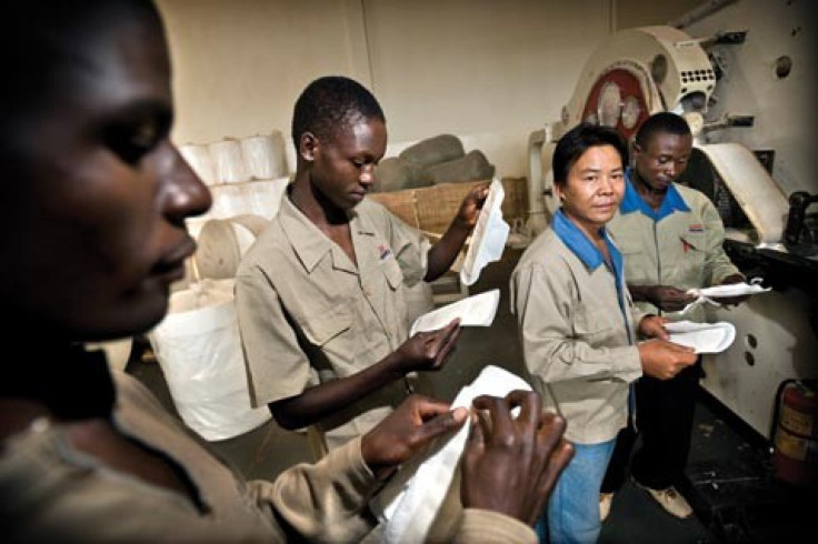 Chinese trader in Kampala, Uganda