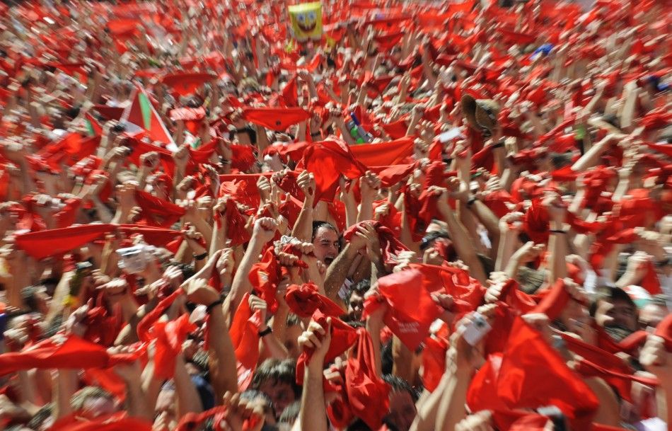 Running of the Bulls 2011. Pamplona, Spain