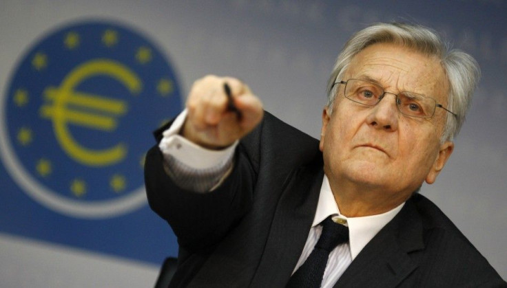 Jean-Claude Trichet, President of the European Central Bank (ECB) answers reporter's questions during his monthly news conference at the ECB headquarters in Frankfurt