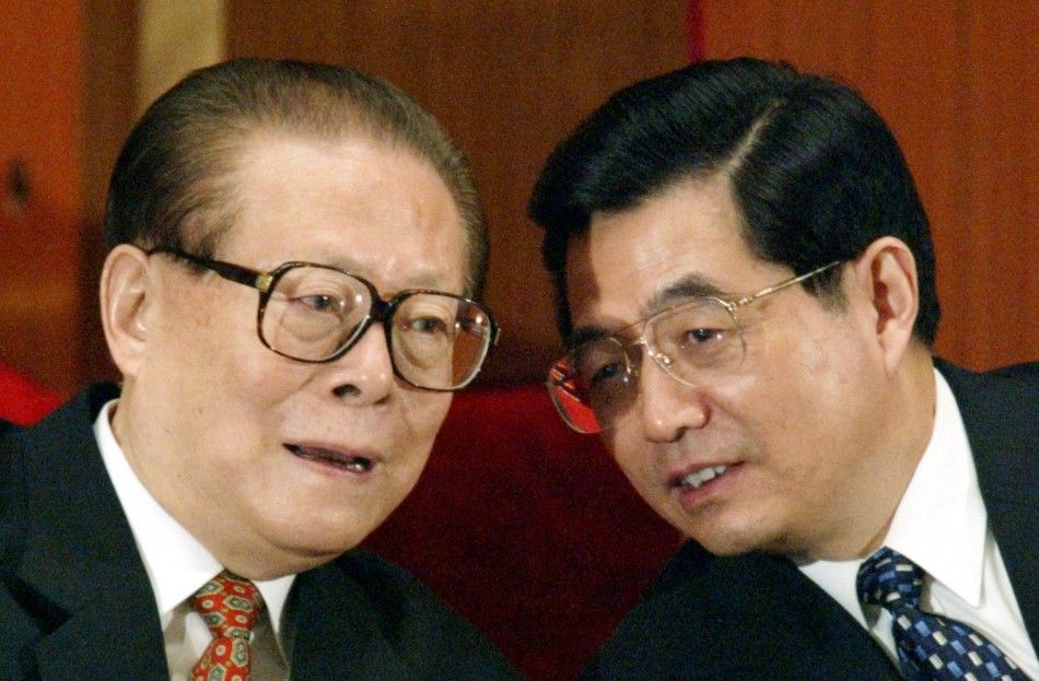 Jiang Zemin and Hu Jintao