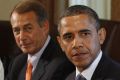 President Barack Obama, D-Ill. with House Speaker John Boehner, R-Ohio