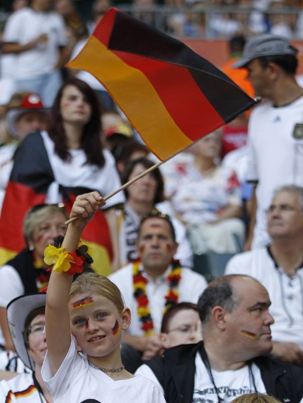 A young supporter of Germany 