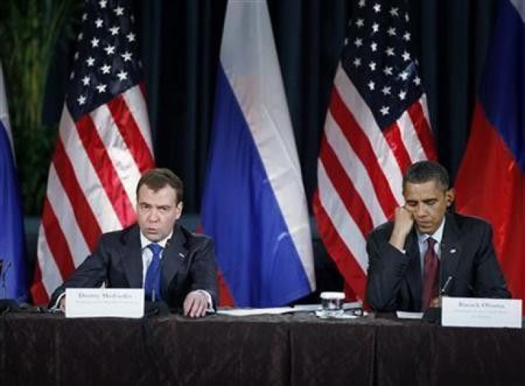 U.S. President Barack Obama and Russian President Dmitry Medvedev. 