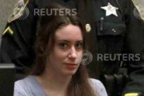 Casey Anthony sits in court during sentencing at the Orange County Courthouse in Orlando