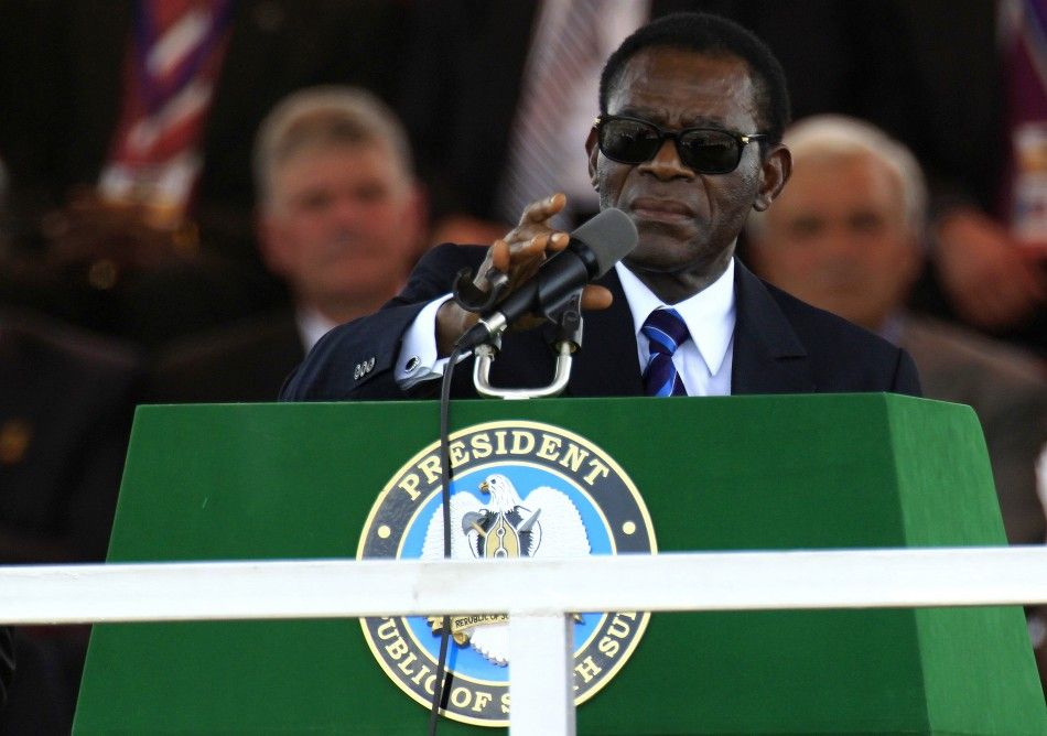 African Union Chairperson and Equatorial Guineas President Teodoro Obiang Nguema Mbasogo 