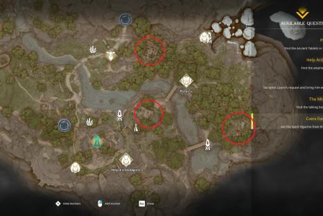 Frozen Flame - Altar locations