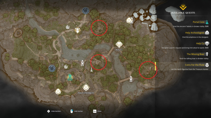 Frozen Flame - Altar locations