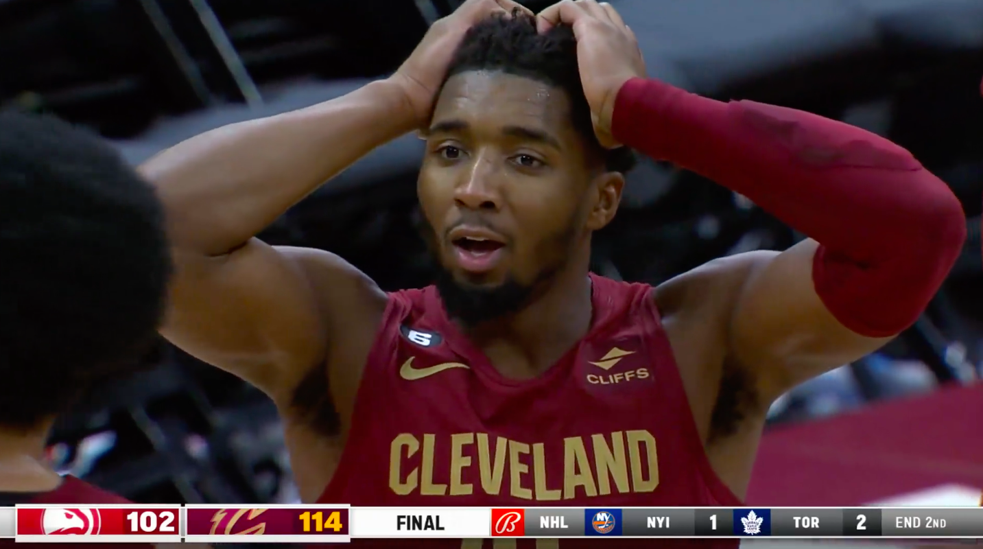 LOOK: Cavaliers All-Star Donovan Mitchell Reacts To Denying Teammate ...