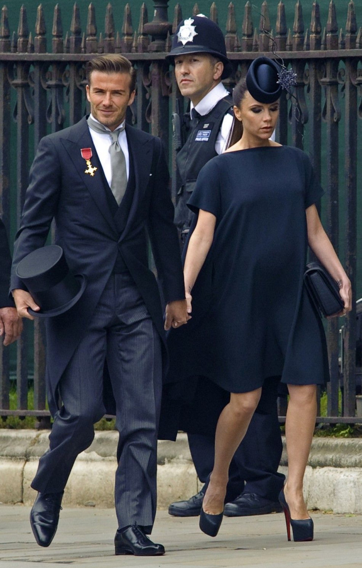 Beckham at Westminster Abbey