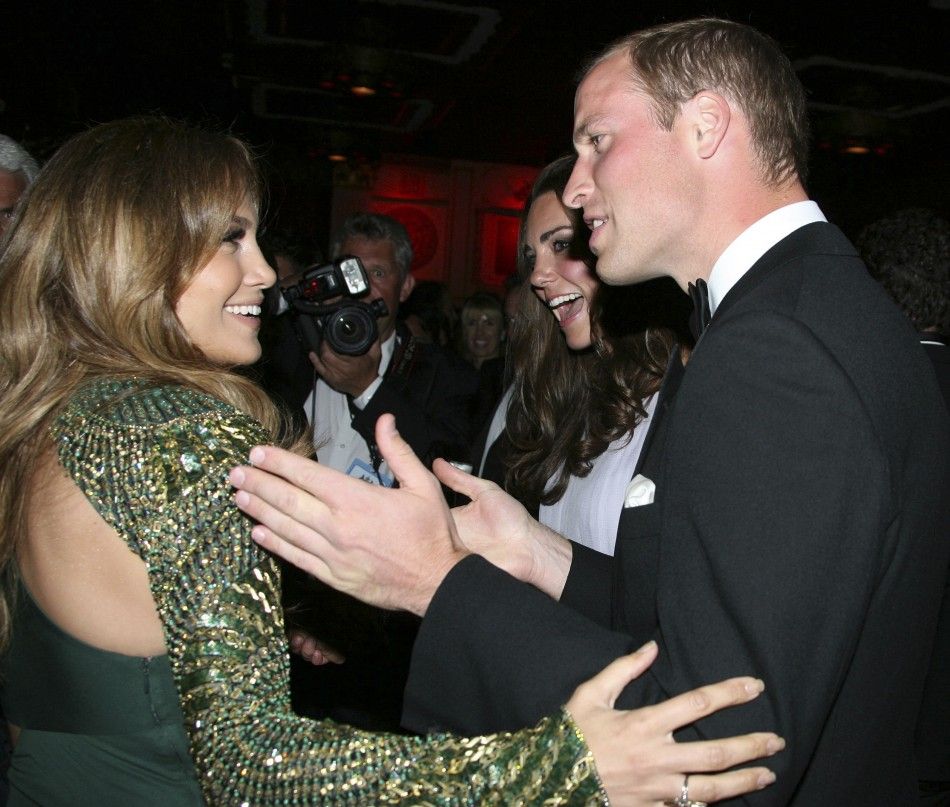 Prince William Chats with the Guests including Jennifer Lopez