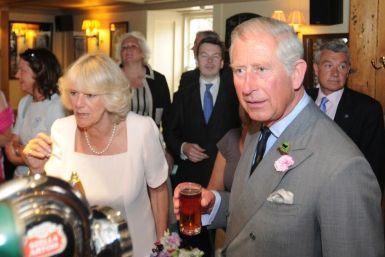 Britain&#039;s Prince Charles and his wife Camilla, Duchess of Cornwall visit the Devon town of Salcombe