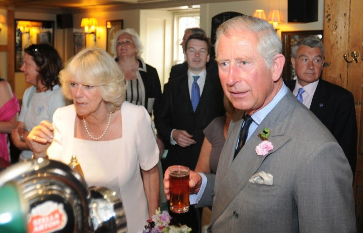 Britain's Prince Charles and his wife Camilla, Duchess of Cornwall visit the Devon town of Salcombe