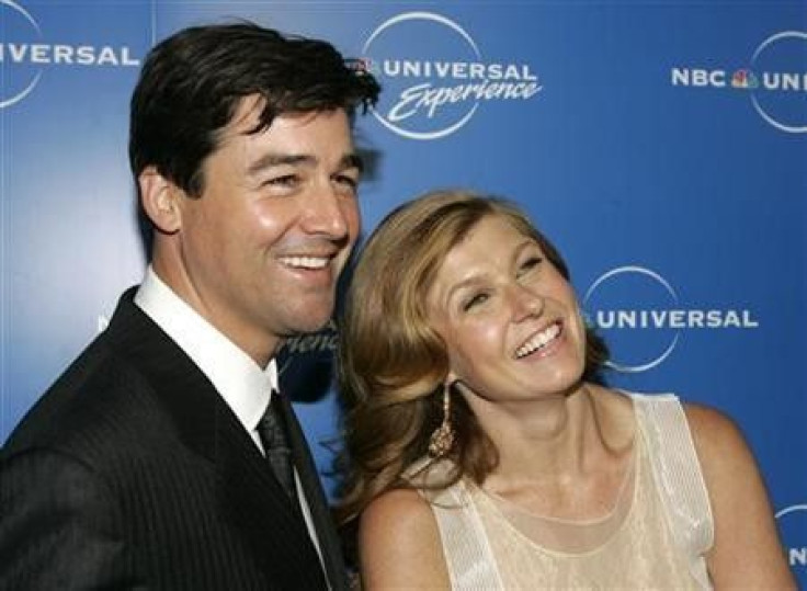 Actors Kyle Chandler (L) and Connie Britton