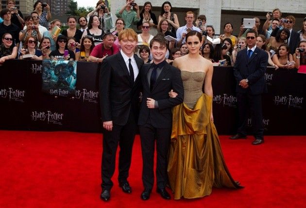 Cast members Grint, Radcliffe and Watson arrive for premiere of the film quotHarry Potter and the Deathly Hallows Part 2quot in New York 
