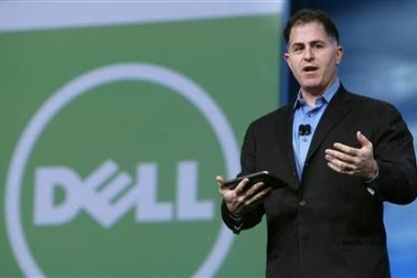 Dell founder and CEO Michael Dell delivers his keynote address at Oracle Open World in San Francisco, September 22, 2010.