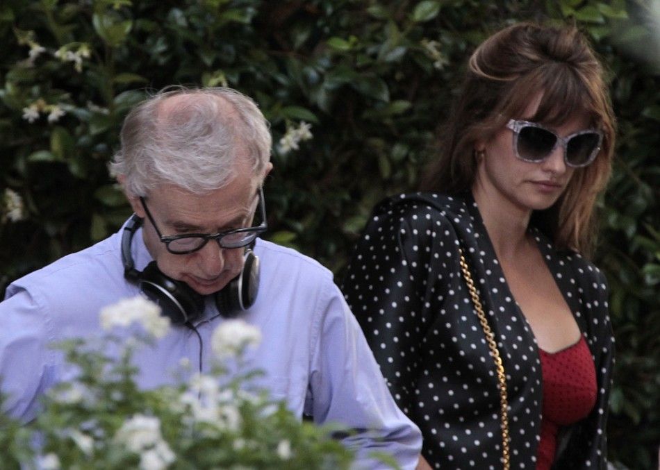 U.S. director Woody Allen L and Spanish actress Penelope Cruz