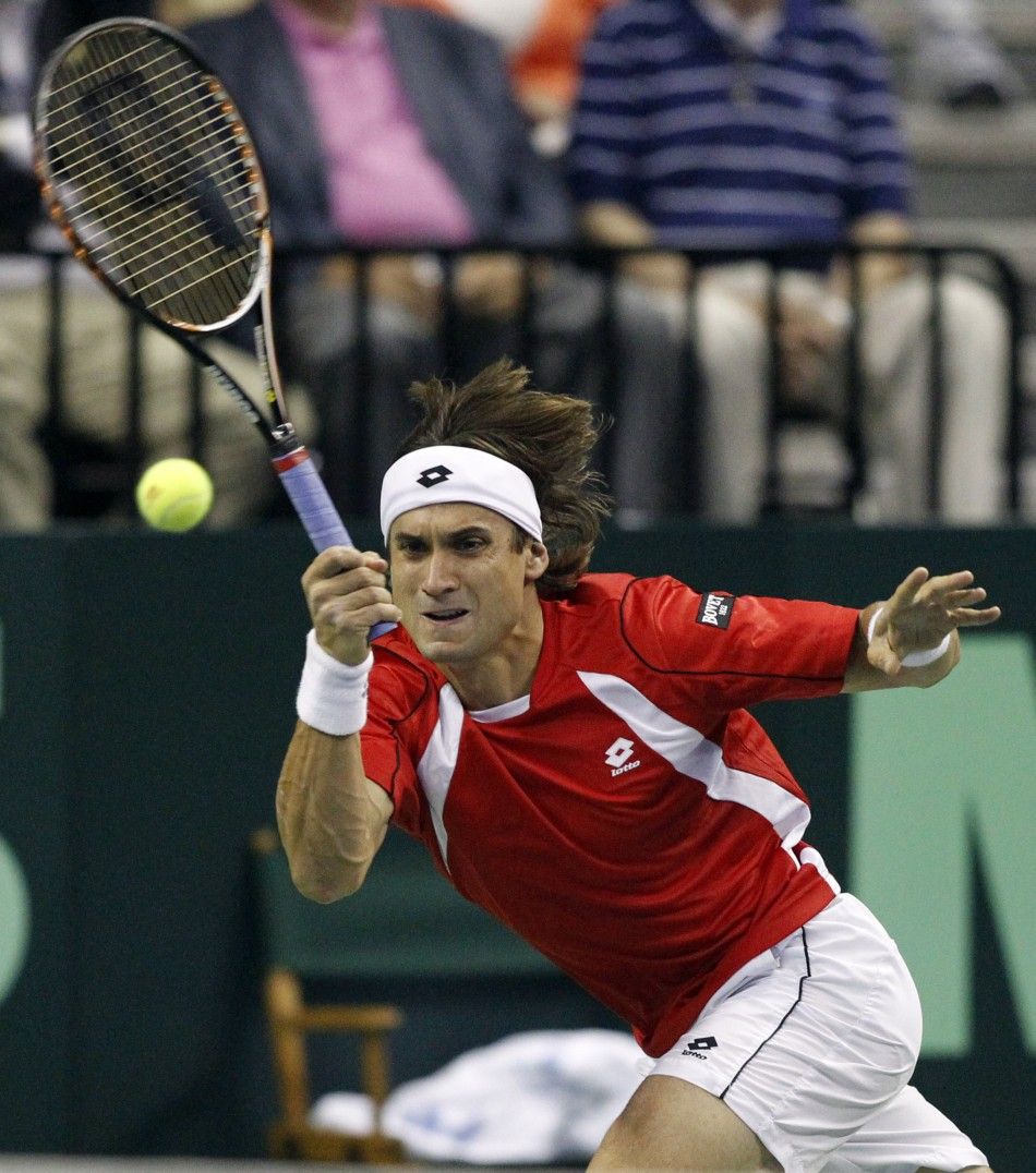 David Ferrrer defeating Mandy Fish booked Spain in semi-finals of Davis Cup