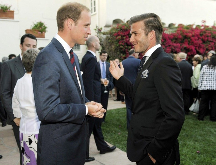 David Beckham and Prince William