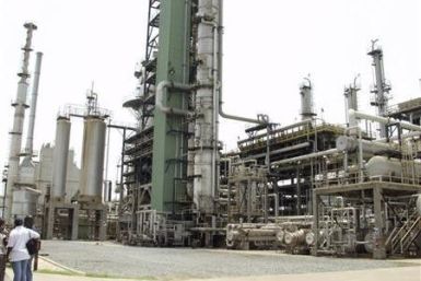 General view of the Tema oil refinery near Ghana's capital Accra 