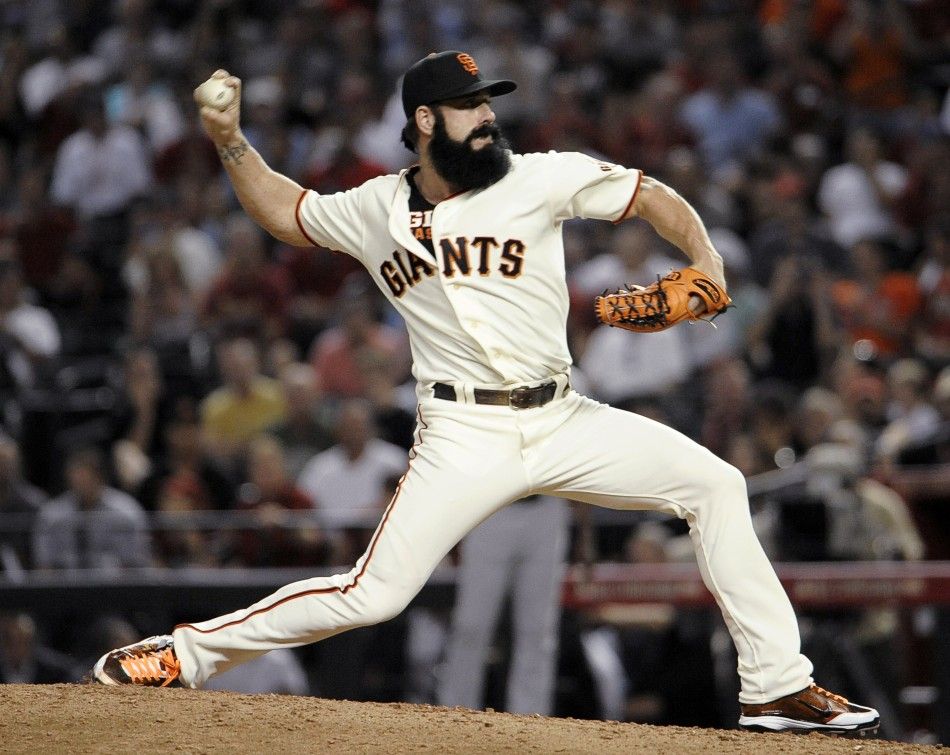 Brian Wilson, of San Fransisco Giants @ EPSY Awards, with spandex tuxedo  and bow tie! (#MLB)