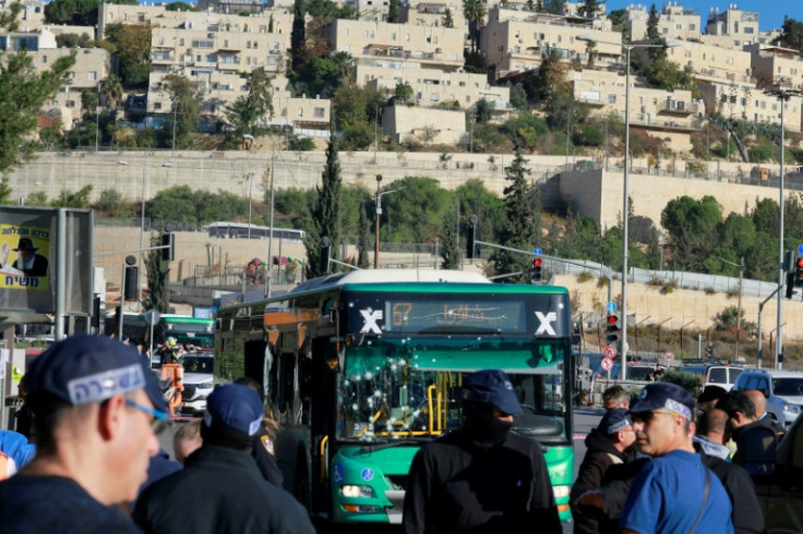 The bombs struck two bus stations a short distance apart on the outskirts of Jerusalem