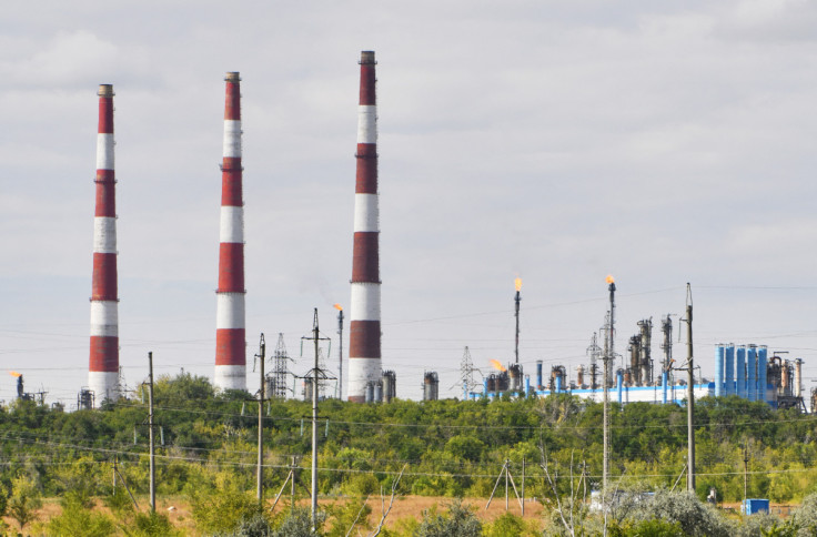 A view shows the Orenburg gas processing plant in Orenburg Region