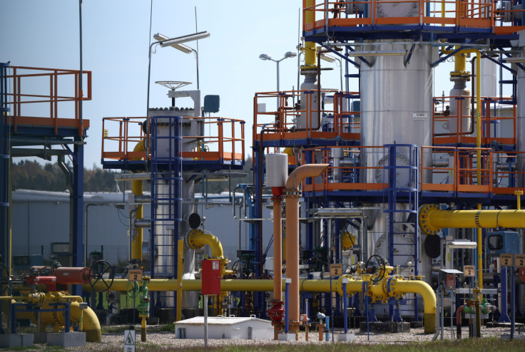 Gas installation is pictured at the Cavern Underground Gas Storage (CUGS) Kosakowo facility, near Debogorze