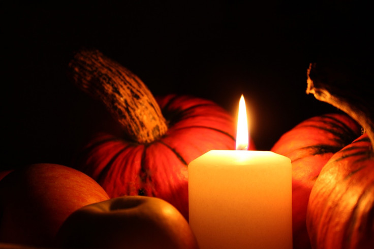 pumpkin, candle, mourning, fall,