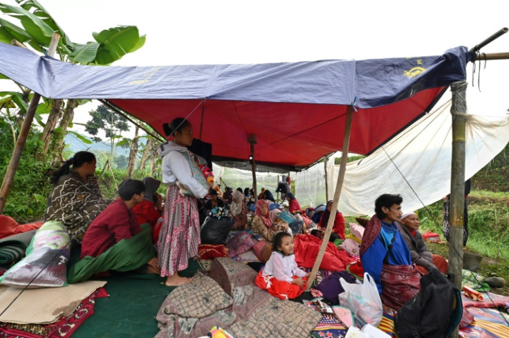 Temporary shelters were set up around Cianjur after the quake, at least 3 babies were born in just one of them