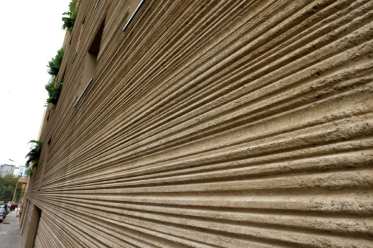 The wall of Ghotmeh's 'Stone Garden'
