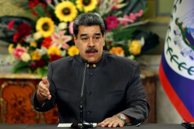 Venezuelan President Nicolas Maduro speaks at the Miraflores Palace in Caracas on November 25, 2022