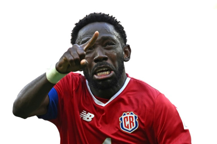 Costa Rica's Keysher Fuller celebrates his winner against Japan at the World Cup