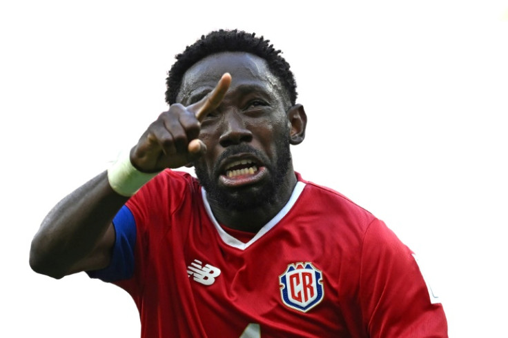 Costa Rica's Keysher Fuller celebrates his winner against Japan at the World Cup