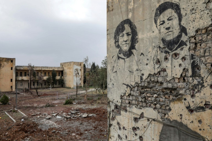 Damage sustained at the headquarters of the Kurdistan Democratic Party of Iran caused by an Iranian cross-border aerial attack in  Koye in Iraqi Kurdistan