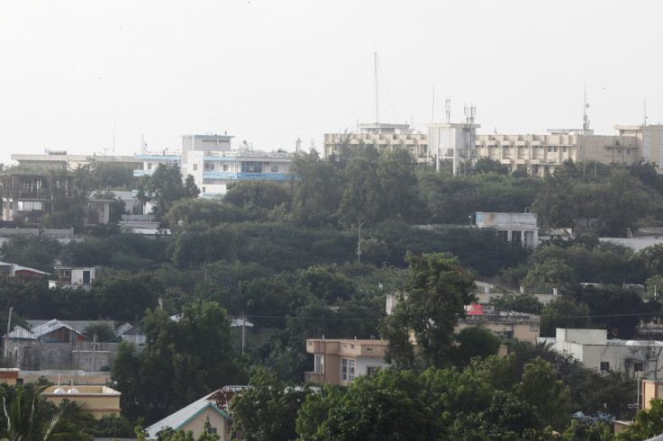 A general view shows a section of the Presidential Palace area, in Mogadishu