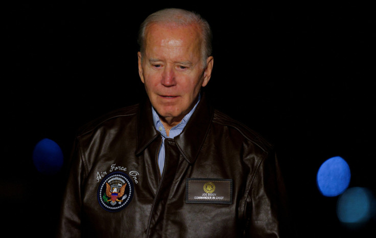 President Joe Biden arrives back at the White House in Washington