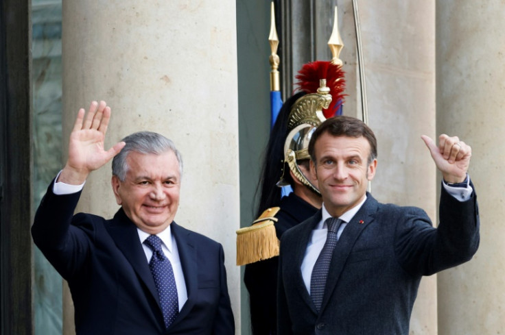 Macron met Uzbekistan President Shavkat Mirziyoyev in France earlier this month