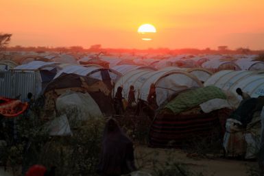 The sun sets over the Ifo extension refugee camp in Dadaab, near the Kenya-Somalia border