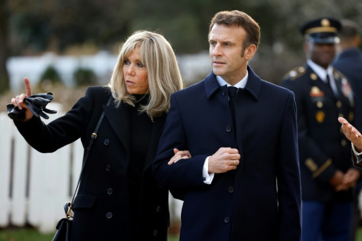 French President Emmanuel Macron and his wife Brigitte Macron are on a rare state visit to Washington