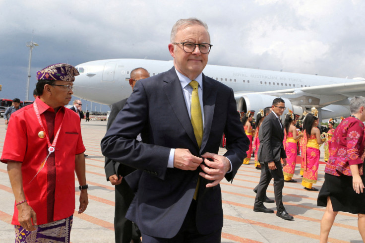 Australian Prime Minister Anthony Albanese arrives at I Gusti Ngurah Rai Airport ahead of G20 Summit, Bali