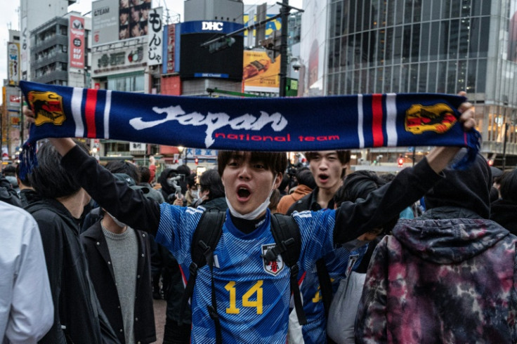 Fans flocked to Tokyo's Shibuya Scramble to celebrate the win