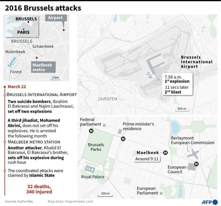 Map and factfile on the coordinated attacks in Brussels, Belgium, on March 22, 2016