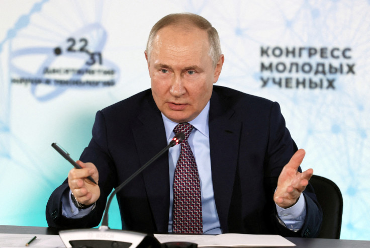 Russian President Putin attends the Young Scientists Congress in Sochi