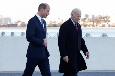 U.S. President Biden meets Britain's Prince William at the John F. Kennedy Library, in Boston