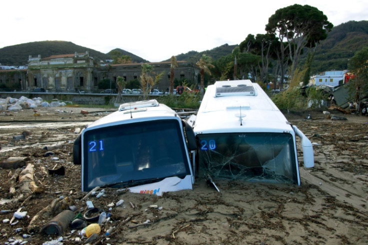 A wave of mud and debris swept through the small town of Casamicciola Terme, following heavy rains on Ischia