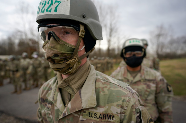 U.S. Army Soldiers train while adhering to coronavirus disease (COVID-19) recommendations, at Fort Campbell