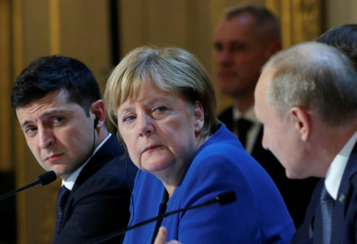 Ukrainian President Volodymyr Zelensky has laid blame at Merkel's feet