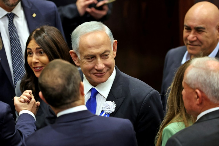 Israel's longest serving prime minister Benjamin Netanyahu, who is expected to return to power, is seen in the Knesset on November 15, 2022