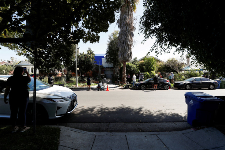 Site where Lady Gaga's dog walker was shot and two dogs stolen in L.A.